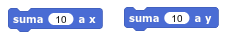 suma [10] a x , suma [10] a y